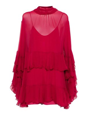 CHLOE': ニーレングスドレス - 膝丈ドレス - 赤