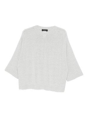 FABIANA FILIPPI: Suéteres con cuello pico - Suéter Cuello Redondo - Azul