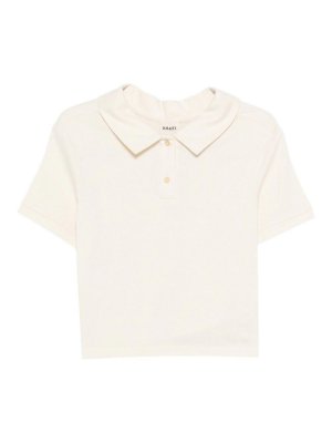 KHAITE: polo shirts - Jasna Silk Polo Shirt
