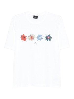 PS BY PAUL SMITH: t-shirt - T-shirt stampata in cotone biologico