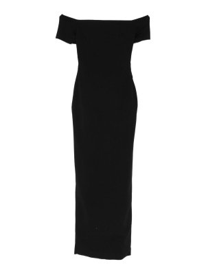 SOLACE LONDON: Vestidos largos - Vestido Largo - Negro