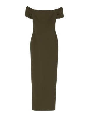 SOLACE LONDON: Vestidos largos - Vestido Largo - Verde