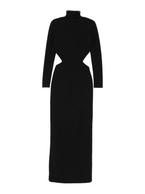 SOLACE LONDON: Vestidos largos - Vestido Largo - Negro