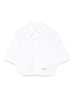 THOM BROWNE: camicie - Camicia corta in cotone