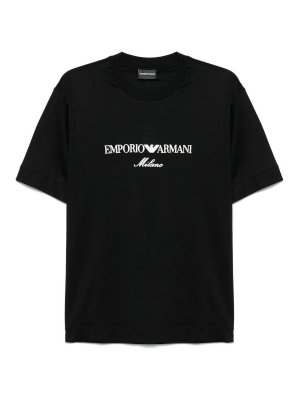 EMPORIO ARMANI: T-shirts - T-Shirt - Schwarz