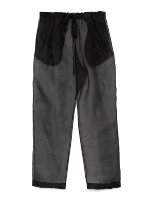 KHAITE: Pantalones casual - Pantalón Casual - Negro