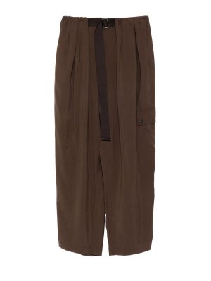 ALYSI: Pantalons casual - Pantalons Décontractés - Marron