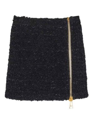 Balmain: Mini jupes - Mini Jupe - Noir
