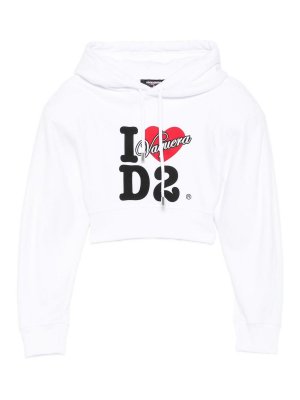 DSQUARED2: Sweatshirts & Sweaters - Logo Cotton Hoodie