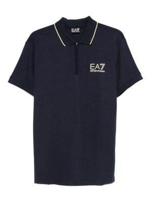 EA7 Emporio Armani: Poloshirts - Poloshirt - Blau