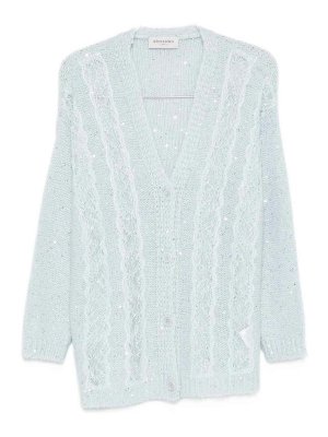 ERMANNO FIRENZE: cardigans - V-Necked Cardigan