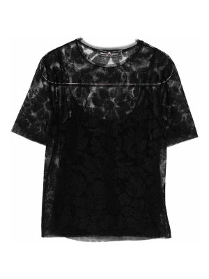 ERMANNO SCERVINO: Tops und Tank Tops - Top - Schwarz