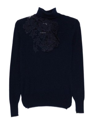 ERMANNO SCERVINO: Col roulé & Col polo - Pull Col Roulé - Bleu