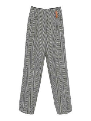FORTE FORTE: Pantalons casual - Pantalons Décontractés - Gris