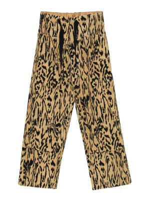 FORTE FORTE: casual trousers - Jacquard Velvet Trousers
