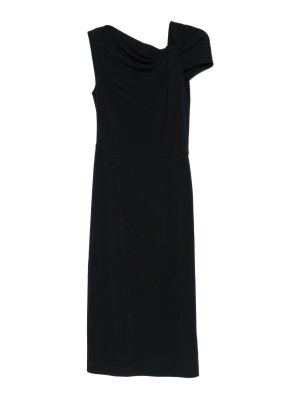 GIVENCHY: knee length dresses - Draped Midi Dress