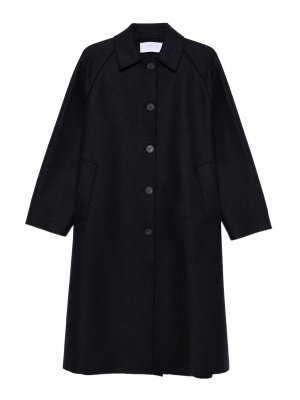 HARRIS WHARF LONDON: ニーレングスコート - 膝丈コート - ブルー