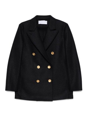 HARRIS WHARF LONDON: ニーレングスコート - 膝丈コート - ブルー