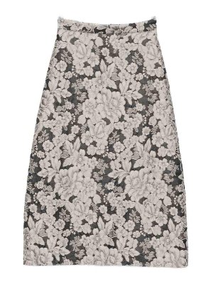 LUNATICA MILANO: Knielange und Midi Röcke - Midirock - Silber