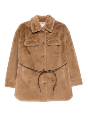 MOLLIOLLI: Abrigos de borreguito y piel  - Abrigo De Piel - Marrón