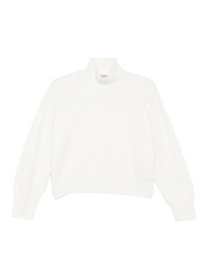 MRZ: Suéteres con cuello pico - Suéter Cuello Redondo - Blanco