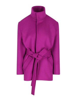 SAINT LAURENT: knee length coats - Coat