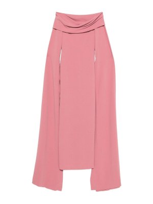 SOLACE LONDON: knee length dresses - Nuri Midi Dress