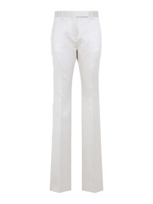 TOM FORD: casual trousers - Cotton And Silk Blend Trousers