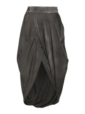 UMA WANG: Knee length skirts & Midi - Silk Skirt