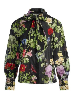 ALICE+OLIVIA: bluse - Camicetta in cotone Lloyd