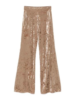 FORTE FORTE: pantaloni casual - Pantaloni a vita alta in velluto