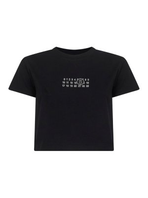 MM6 MAISON MARGIELA: T-shirts - T-Shirt - Schwarz