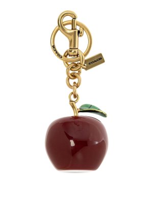 COACH: Porte-clés - Porte-Clés - Rouge Brun