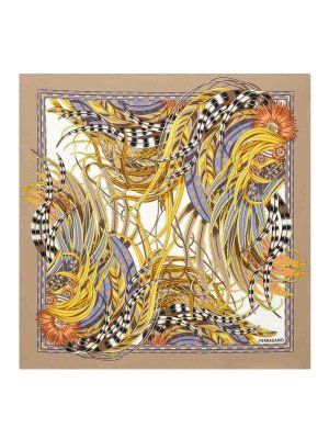 SALVATORE FERRAGAMO: Estolas y chales - Estola - Blanco