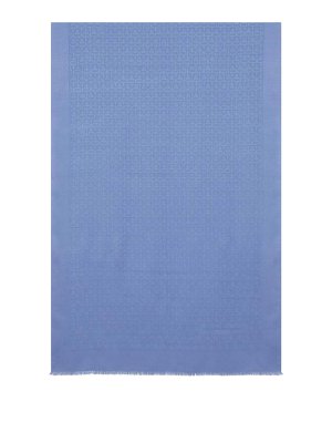 SALVATORE FERRAGAMO: sciarpe e foulard - Stola Gancini In Seta E Lana