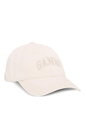 GANNI: hats & caps - Organic Cotton Baseball Cap