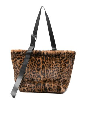 APPARIS: shopper - Borsa tote leopardata Esti
