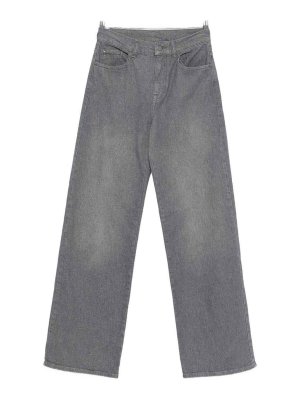 EMPORIO ARMANI: Jeans à jambe droite - Jean Droit - Gris