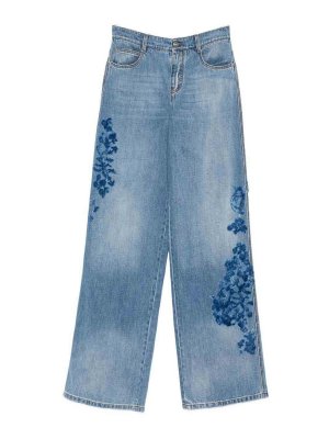 ERMANNO SCERVINO: Jeans à jambe droite - Jean Droit - Bleu