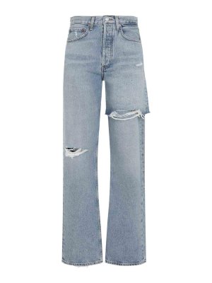 AGOLDE: straight leg jeans - Amryn Cotton Jeans