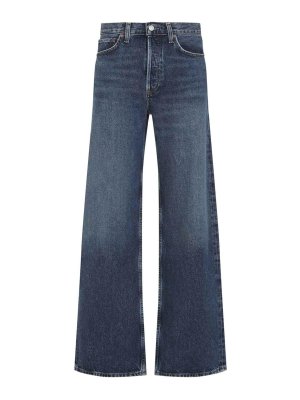 AGOLDE: jeans a zampa - Jeans ad arco in cotone