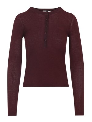 CHLOE': maglia collo rotondo - Pullover In Lana E Seta