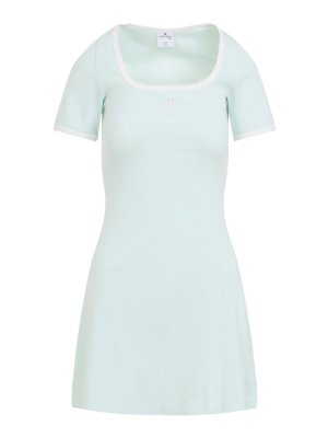 Courreges: Robe longueur genou - Robe Au Genou - Vert Clair