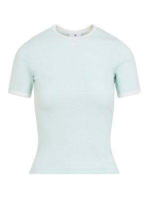 Courreges: t-shirts - Signature T-Shirt