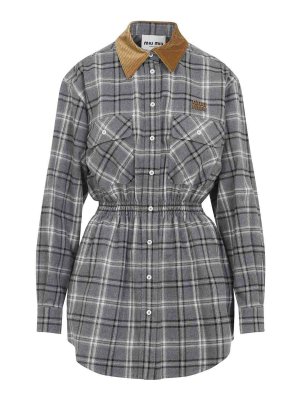 MIU MIU: knee length dresses - Cotton Dress