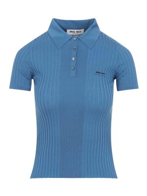 MIU MIU: polo shirts - Wool Polo