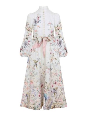 ZIMMERMANN: abiti al ginocchio - Vestito  midi con bottoni Rebellion