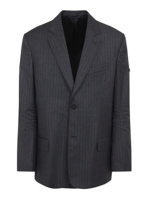 BALENCIAGA: Blazer - Blazer - Grau