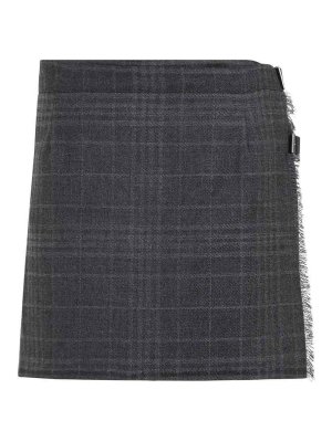 BALENCIAGA: Minifaldas - Minifalda - Gris