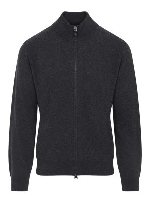 CANALI: Turtlenecks & Polo necks - Full Zip High Neck Cardigan
